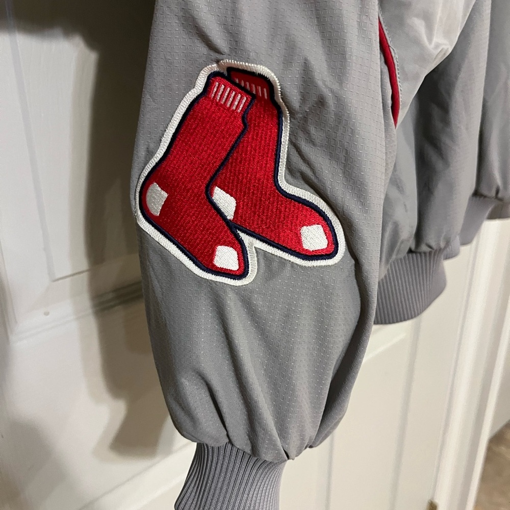 Majestic Vintage Men’s Redsox Baseball Gray Authentic Collection Jacket Large - Picture 3 of 6